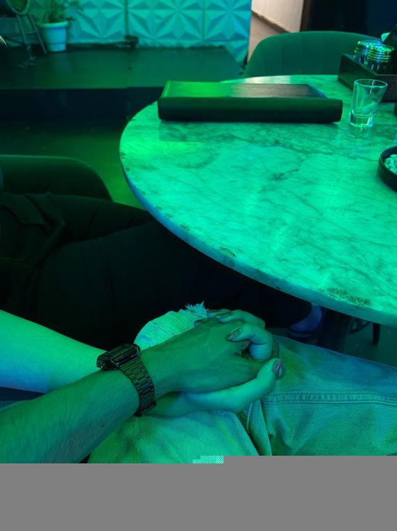 Holding hands